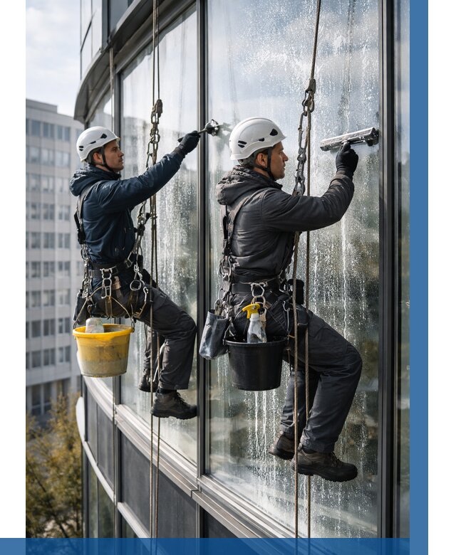 Мойка панорамных окон в Якутске от 365 р. заказать у ВЫСОТНИК-Ктс
