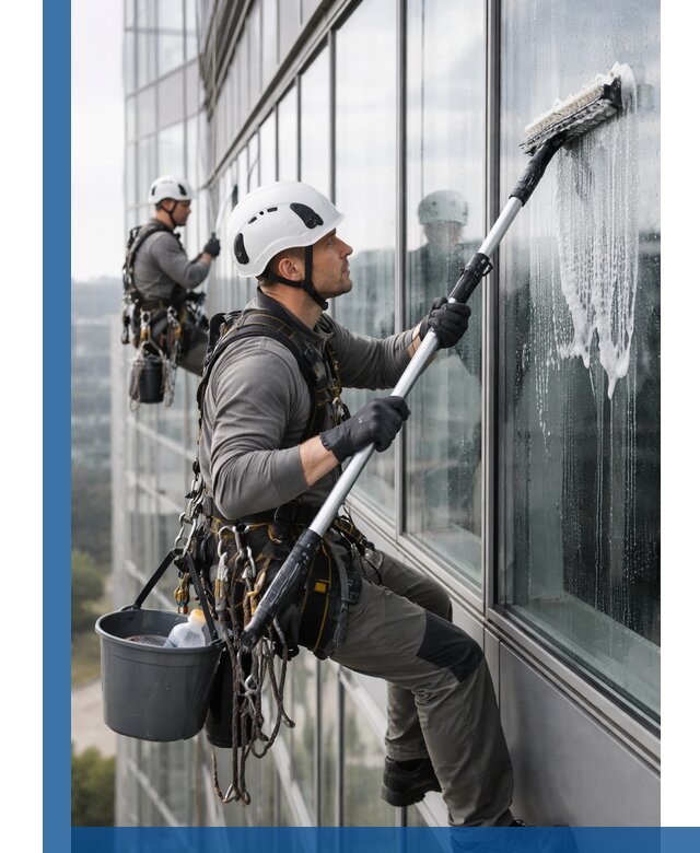 Высотная мойка сплошного остекления с выездом в Якутске