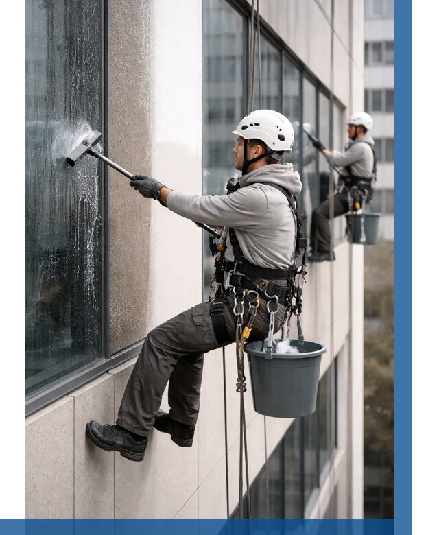 Мойка фасадов зданий в Якутске под ключ от 365 р. | ВЫСОТНИК-Ктс