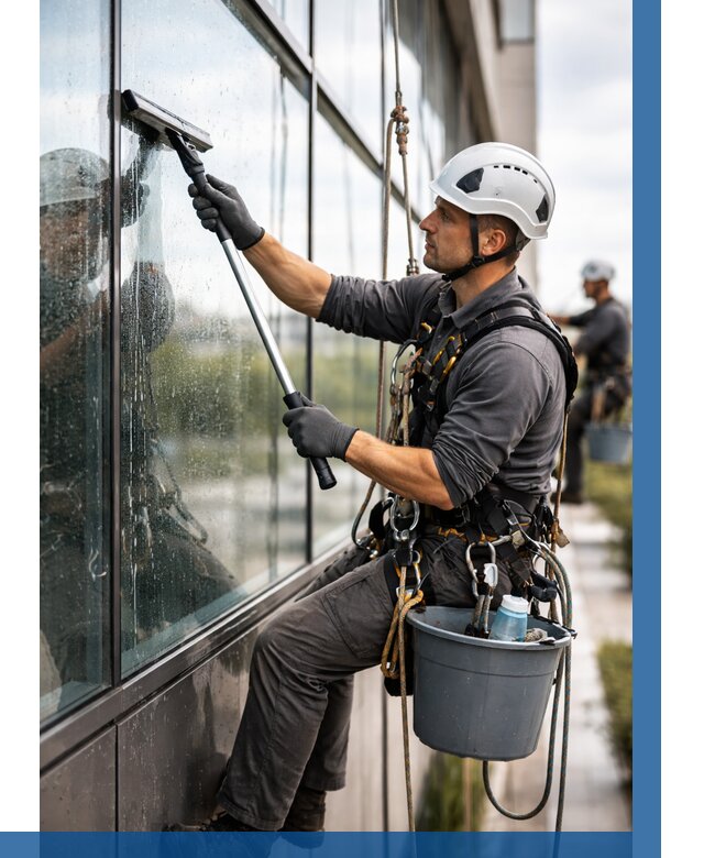 Мойка стеклянных фасадов в Якутске от 208 р. | ВЫСОТНИК-Ктс