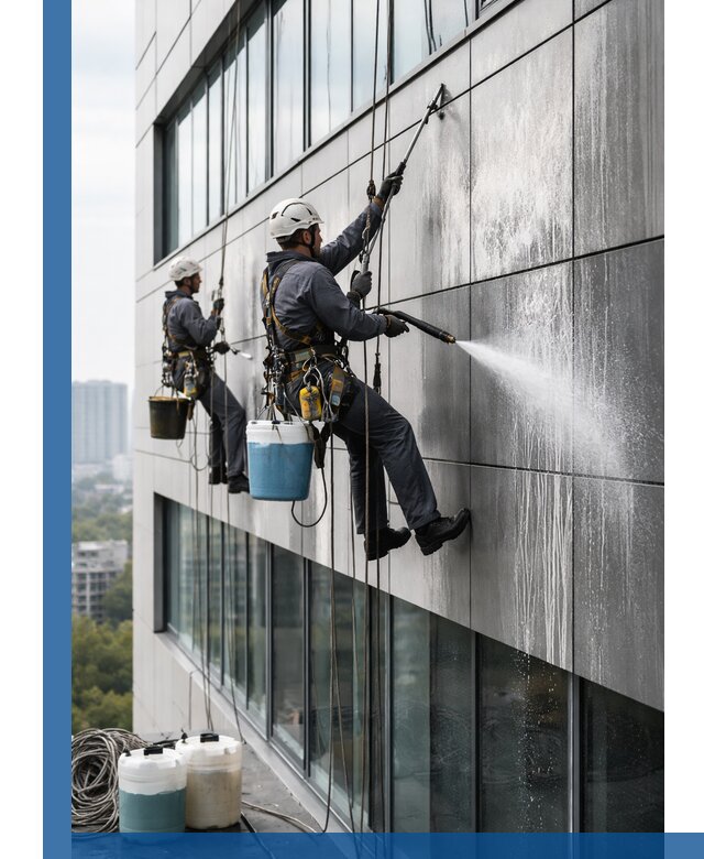 Профессиональная мойка вентилируемых фасадов в Якутске