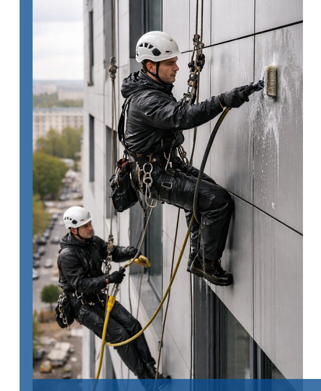 Профессиональная мойка фасада из композита в Якутске
