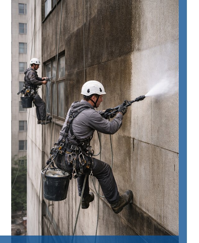 Очистка фасада от копоти в Якутске от 260 р. | ВЫСОТНИК-Ктс