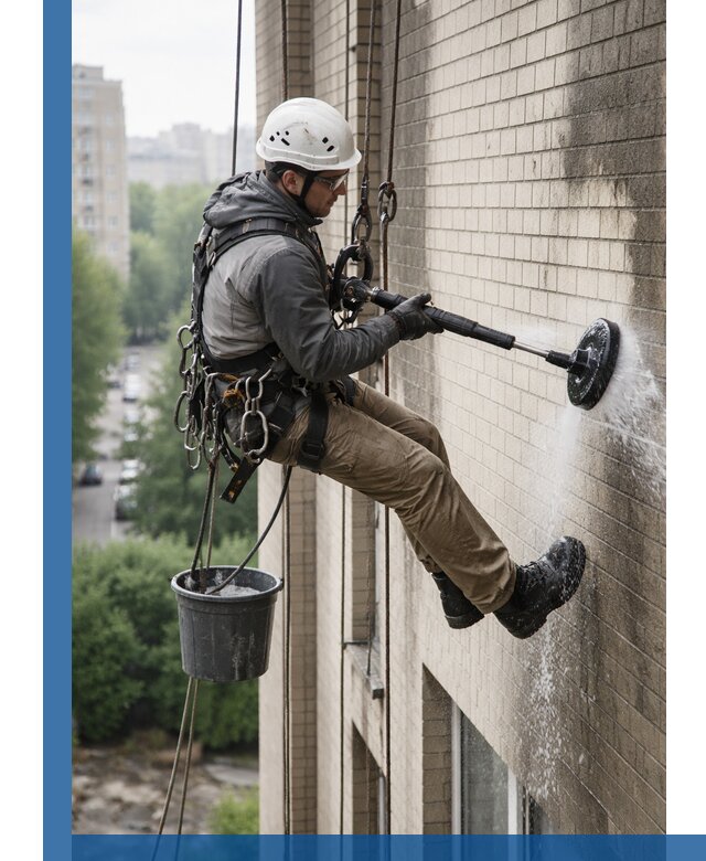 Очистка фасада от копоти в Якутске профессионально и безопасно