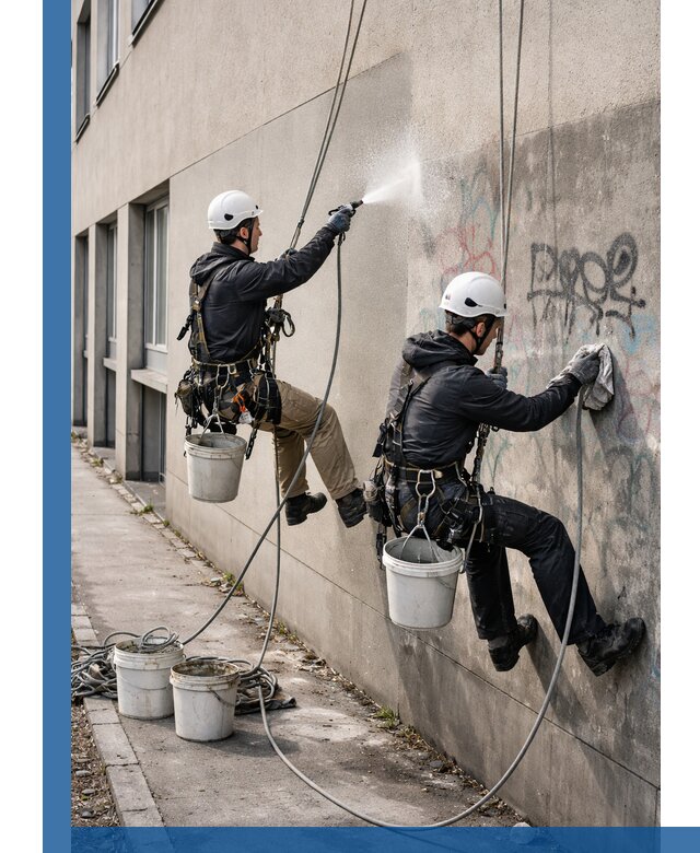 Антиграффити покрытие фасада с защитой от надписей в Якутске