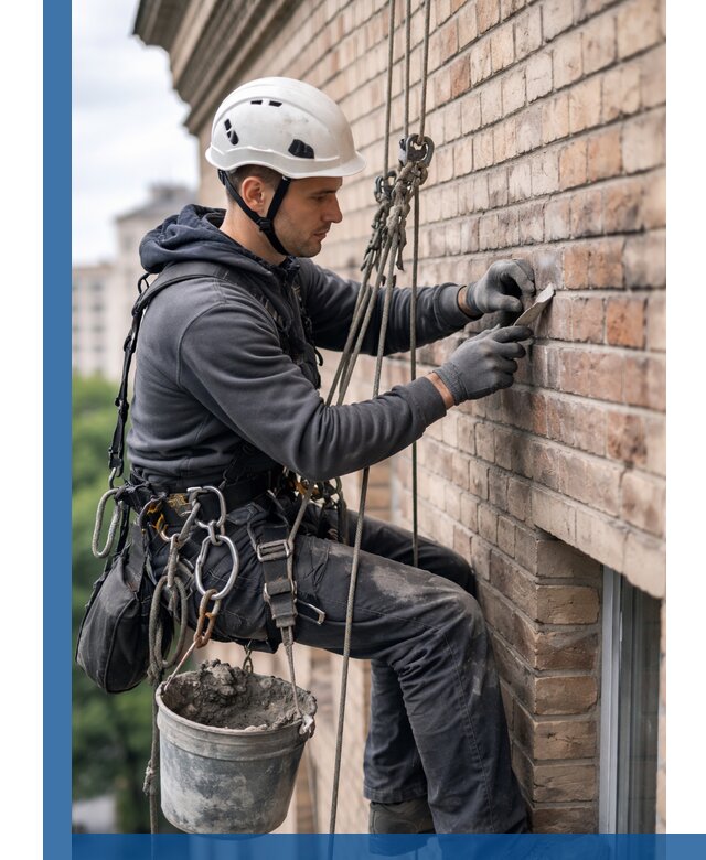 Качественный ремонт кирпичной кладки фасада в Якутске с гарантией