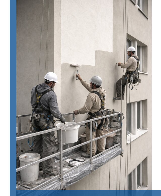 Покраска оштукатуренного фасада в Якутске под ключ с гарантией