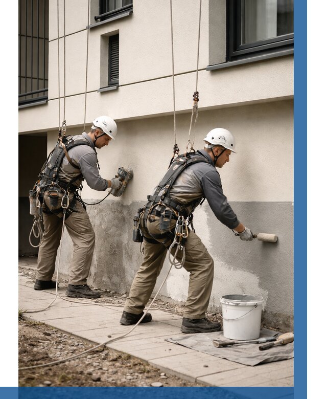 Окраска цоколя здания в Якутске от 469 р. под ключ | ВЫСОТНИК-Ктс