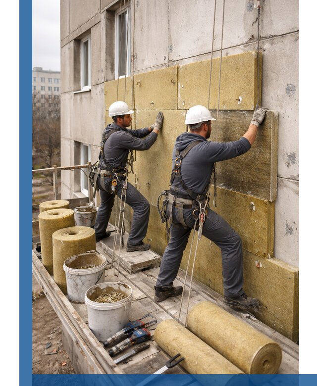 Утепление фасада минватой в Якутске под ключ с гарантией