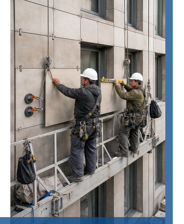 Монтаж керамогранита на фасад в Якутске от 2604 р. | ВЫСОТНИК-Ктс