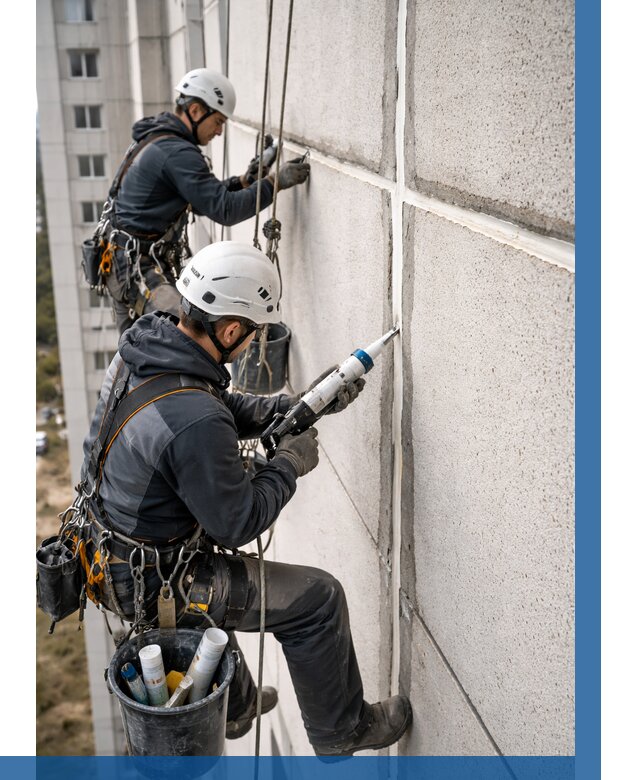 Герметизация межпанельных швов в Якутске от 729 р. | ВЫСОТНИК-Ктс