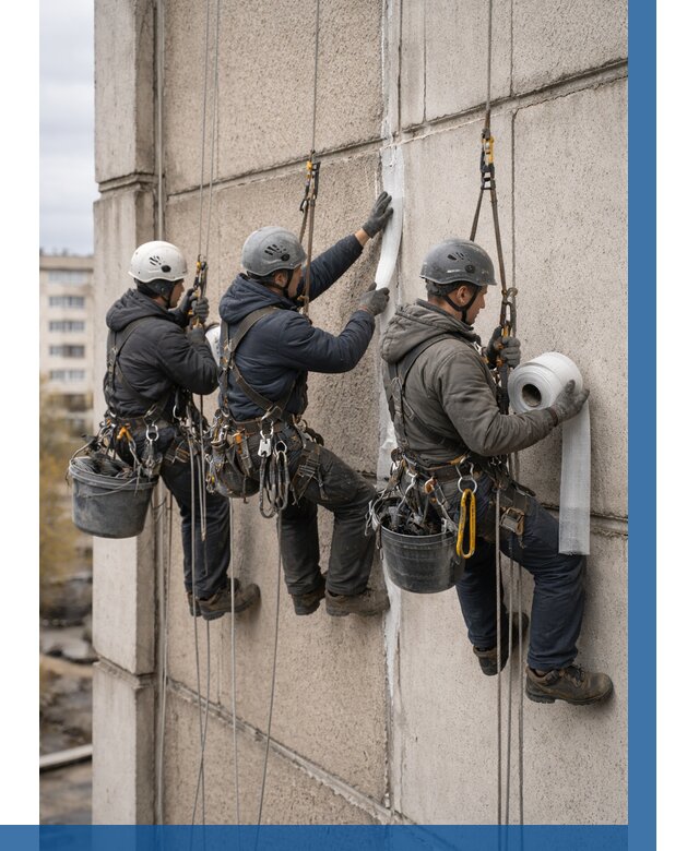 Ремонт межпанельных швов в Якутске от 781 р. | ВЫСОТНИК-Ктс