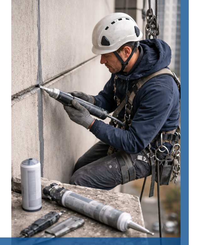 Вторичная герметизация швов в Якутске от 469 р. | ВЫСОТНИК-Ктс