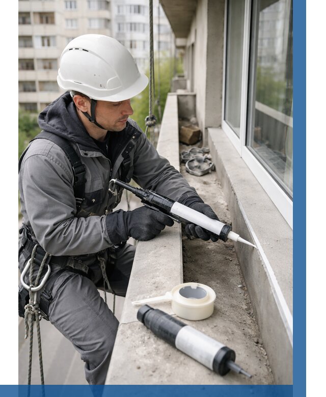 Герметизация швов лоджии в Якутске от 4687 р. | ВЫСОТНИК-Ктс