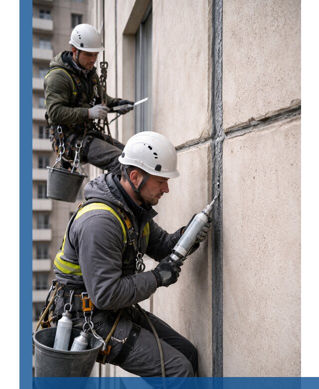 Герметизация деформационных швов фасада в Якутске качественно