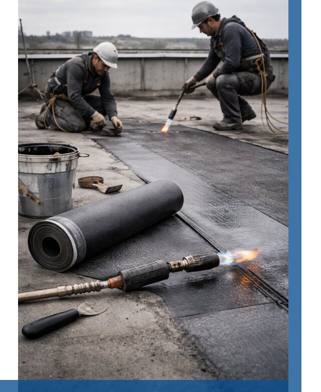 Ремонт рулонной кровли в Якутске от 677 р. | ВЫСОТНИК-Ктс