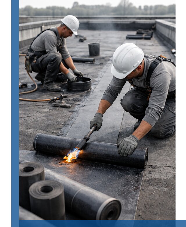 Ремонт рулонной кровли в Якутске герметизация и восстановление