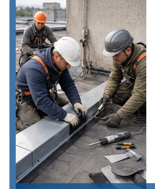 Ремонт кровельных примыканий в Якутске профессионально