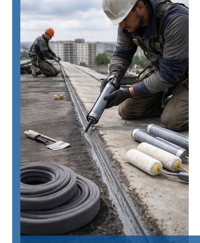 Герметизация швов кровли в Якутске с гарантией герметичности