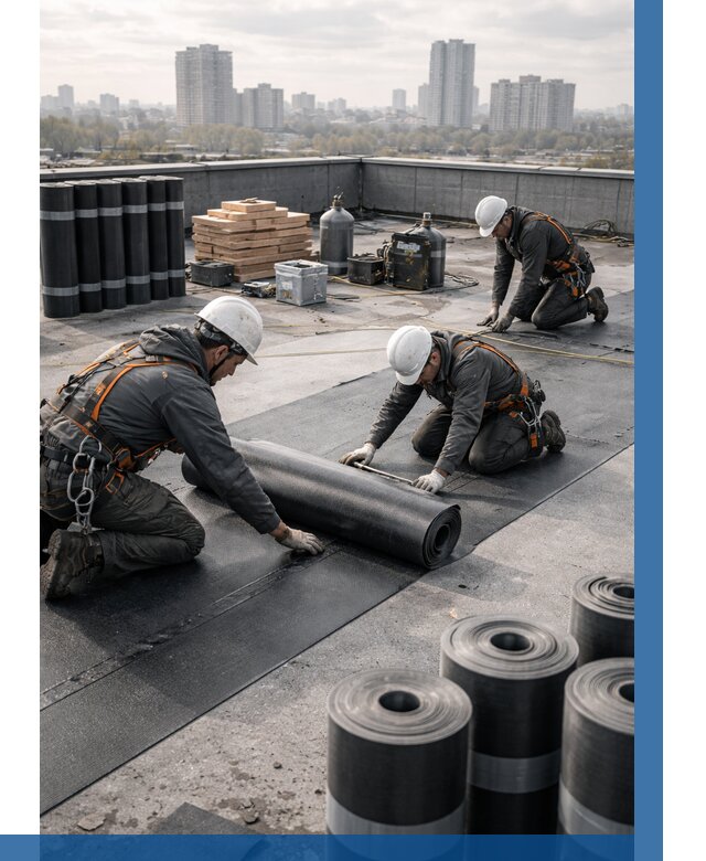 Монтаж мягкой кровли под ключ в Якутске от 469 р. | ВЫСОТНИК-Ктс