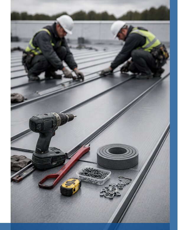 Монтаж фальцевой кровли в Якутске от 1875 р. | ВЫСОТНИК-Ктс