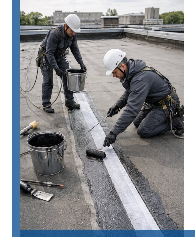 Гидроизоляция кровли мастикой в Якутске надежная защита