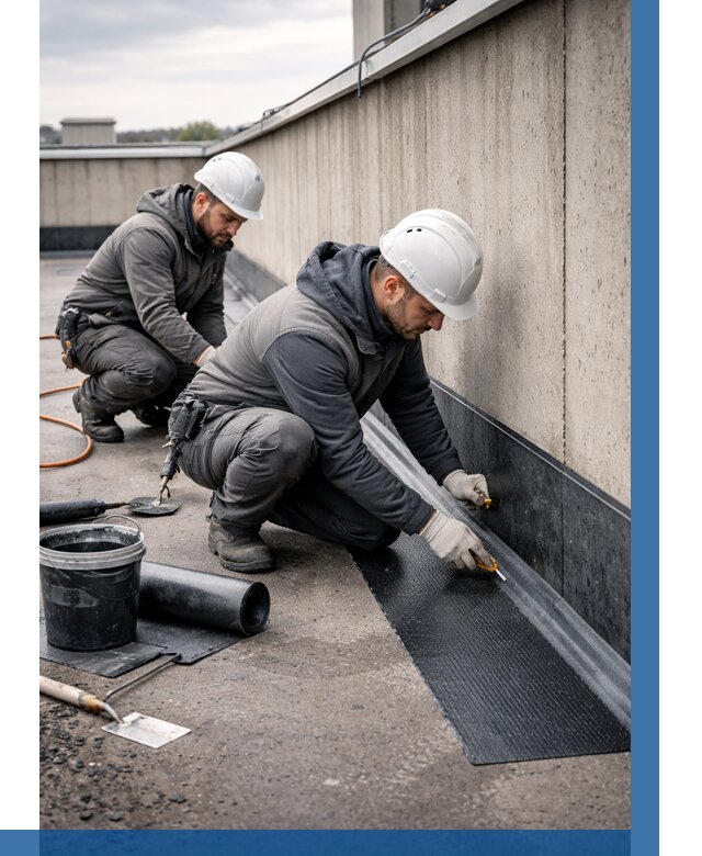 Гидроизоляция примыканий на кровле в Якутске от 937 р. | ВЫСОТНИК-Ктс