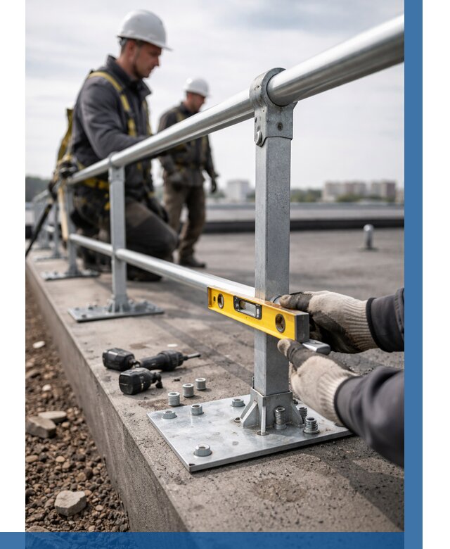 Монтаж кровельного ограждения в Якутске от 1250 р. | ВЫСОТНИК-Ктс