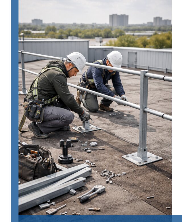 Монтаж кровельного ограждения в Якутске под ключ с гарантией