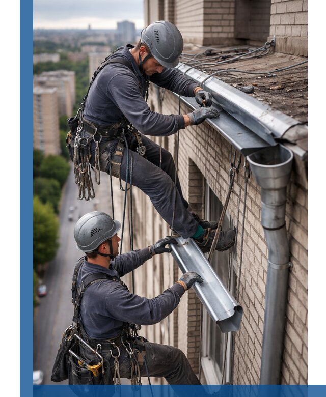 Ремонт водосточных желобов в Якутске, быстро и качественно