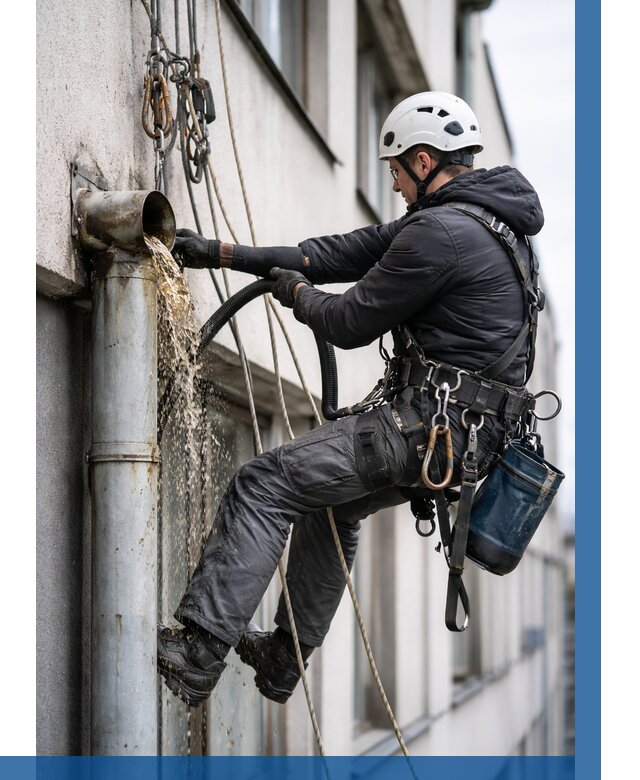 Прочистка водосточных труб в Якутске от 3645 р. | ВЫСОТНИК-Ктс