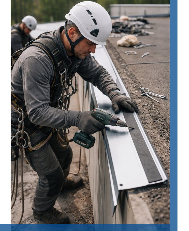 Монтаж капельника на кровле в Якутске от 312 р. | ВЫСОТНИК-Ктс