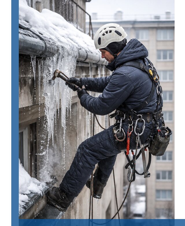 Удаление наледи и чистка водостоков в Якутске оперативно и безопасно