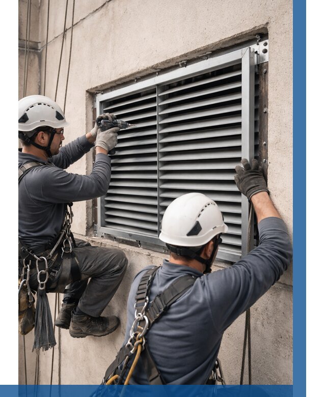 Монтаж вентиляционных решеток в Якутске от 4687 р. | ВЫСОТНИК-Ктс