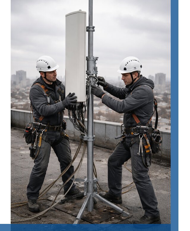 Монтаж антенн связи на крыше в Якутске от 8853 р. | ВЫСОТНИК-Ктс