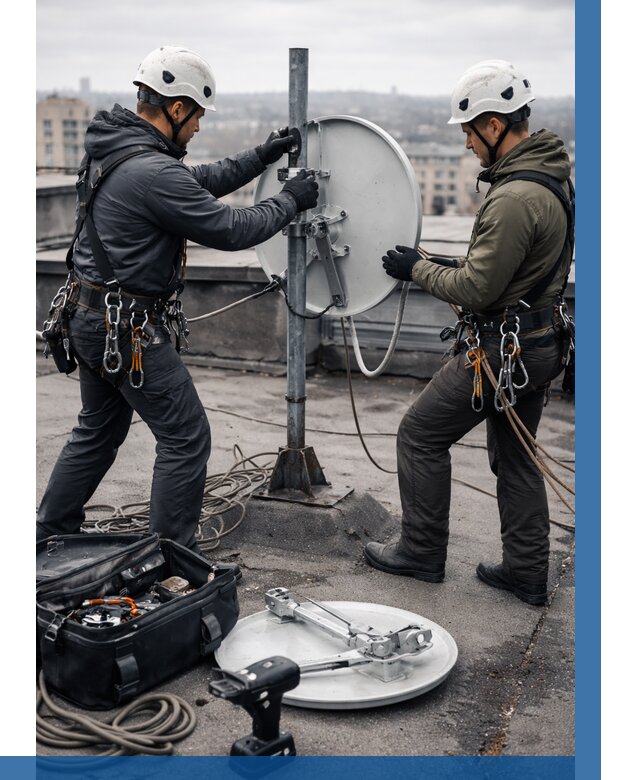 Демонтаж антенн на крыше в Якутске от 4687 р. | ВЫСОТНИК-Ктс