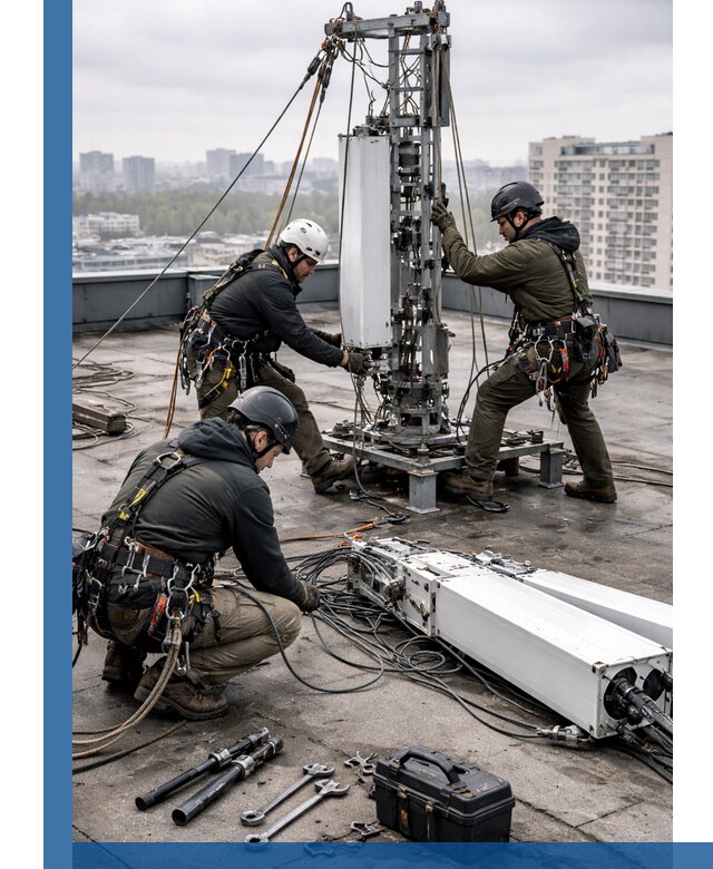 Демонтаж антенн на крыше зданий в Якутске с гарантией