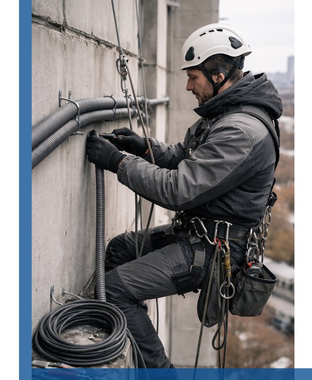 Профессиональный монтаж гофры для кабеля в Якутске с гарантией