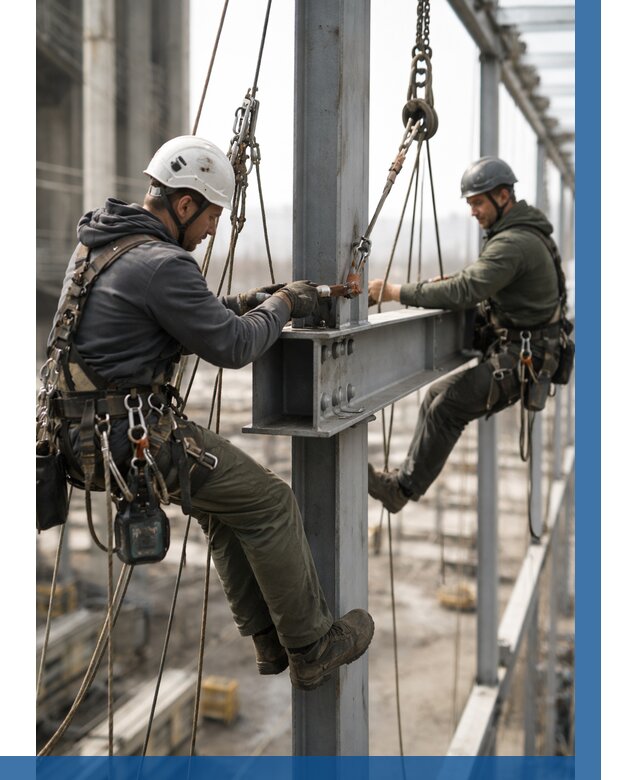 Монтаж металлоконструкций на высоте в Якутске от 3645 р. | ВЫСОТНИК-Ктс
