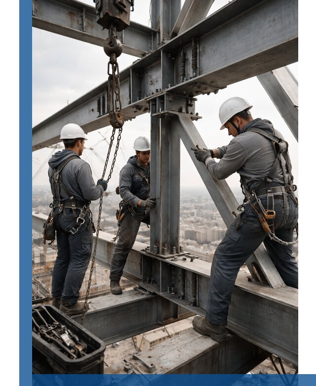 Профессиональный монтаж металлоконструкций на высоте в Якутске