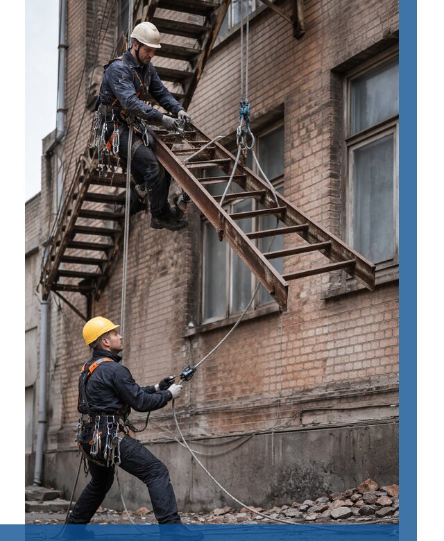 Демонтаж пожарной лестницы в Якутске от 12498 р. | ВЫСОТНИК-Ктс