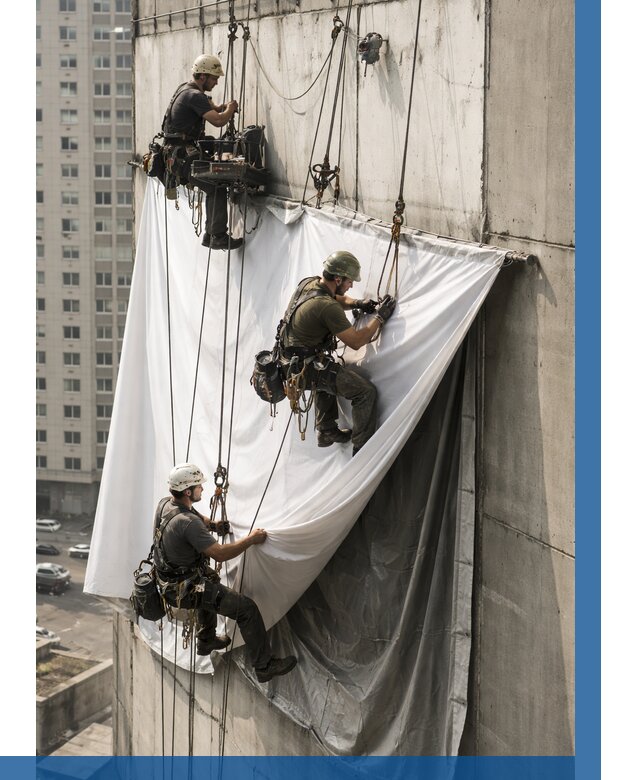 Замена баннерного полотна в Якутске от 6770 р. | ВЫСОТНИК-Ктс—заказать