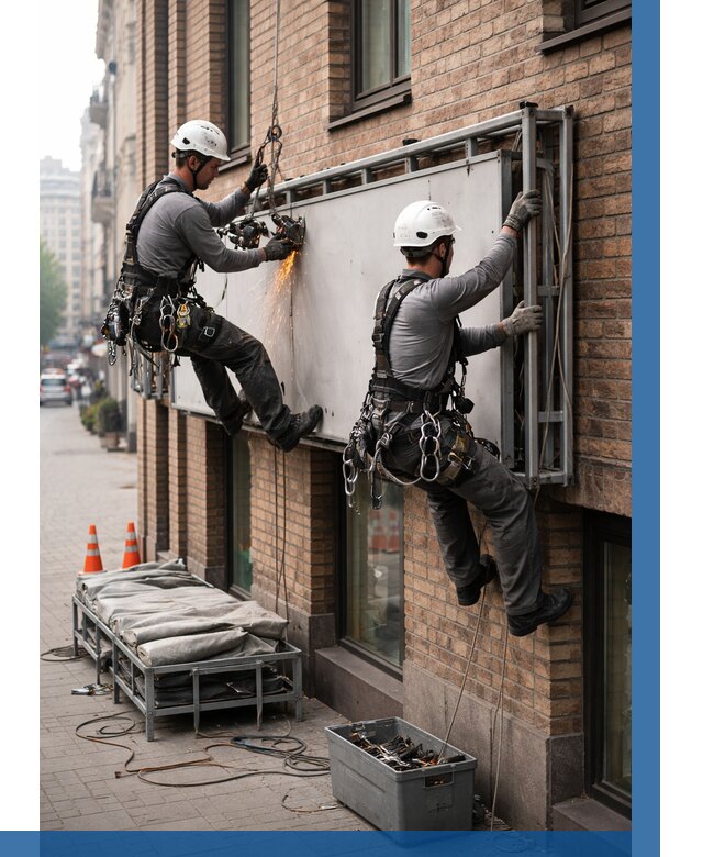 Демонтаж рекламной вывески в Якутске от 6770 р. | ВЫСОТНИК-Ктс