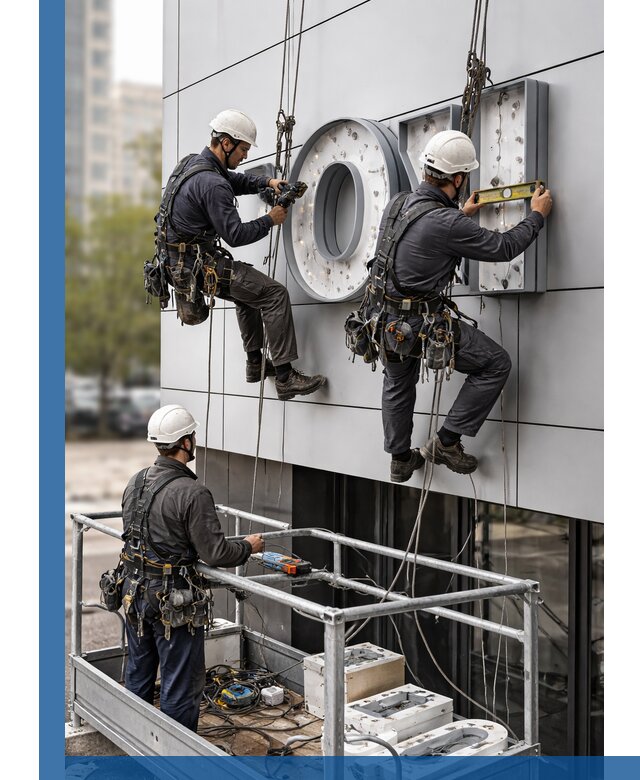 Профессиональный монтаж световых букв в Якутске под ключ