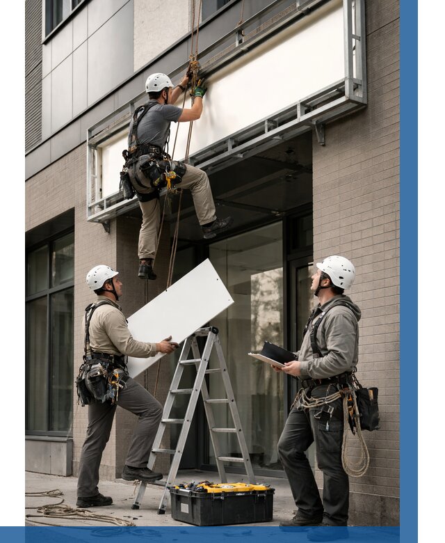 Монтаж светового короба в Якутске от 6770 р. | ВЫСОТНИК-Ктс