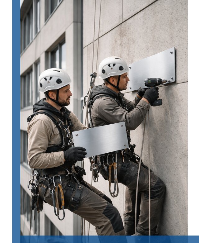 Монтаж табличек и указателей в Якутске для зданий и сооружений