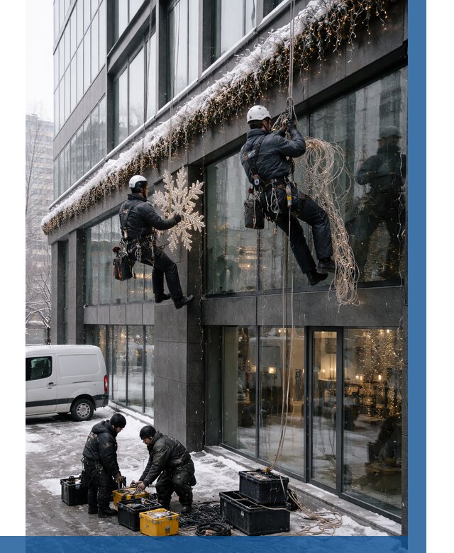 Демонтаж новогоднего оформления в Якутске от 5728 р. | ВЫСОТНИК-Ктс