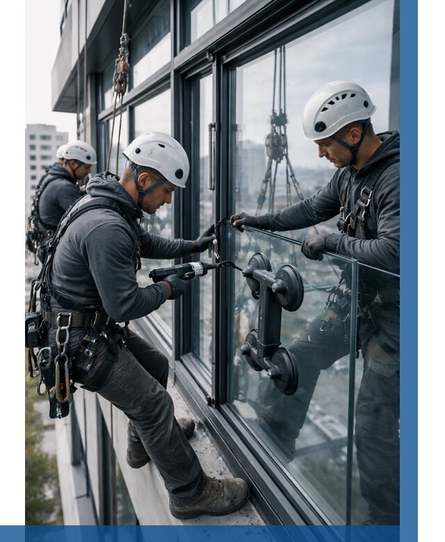 Витражное остекление зданий в Якутске от 3645 р. | ВЫСОТНИК-Ктс