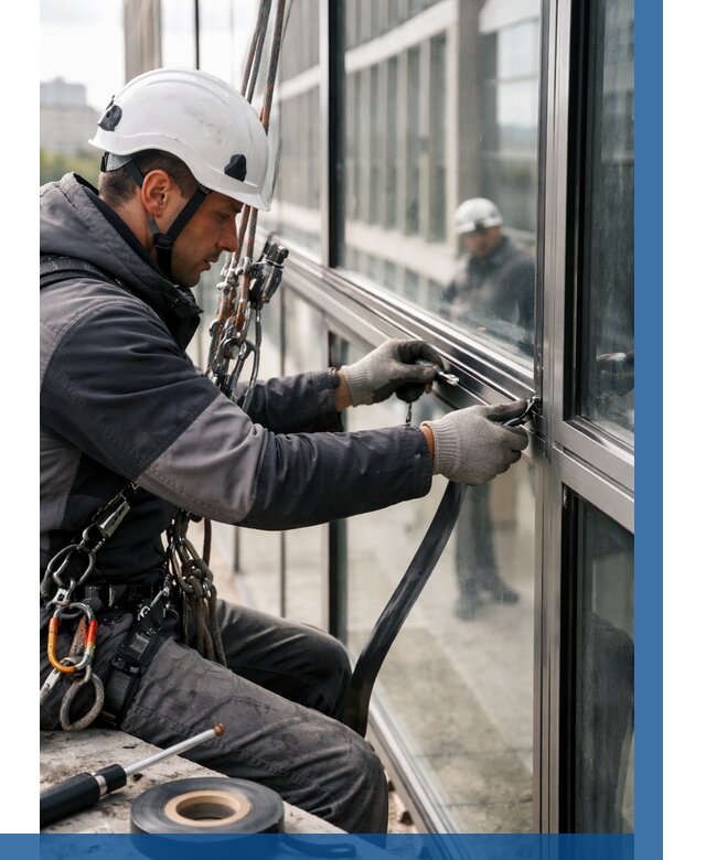 Ремонт витражных конструкций в Якутске от 3645 р. | ВЫСОТНИК-Ктс