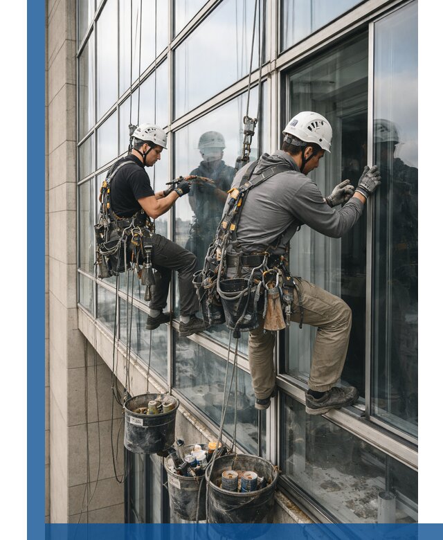 Ремонт витражных конструкций и фасадного остекления в Якутске